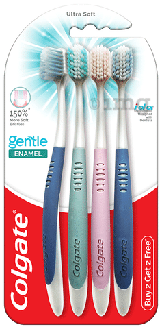 Colgate Gentle Enamel Ultra Soft Toothbrush Buy 2 Get 2 Free