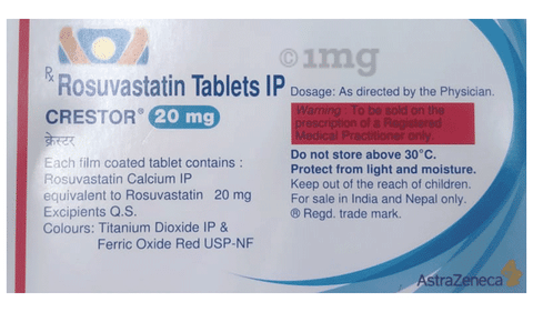 Crestor 20mg Tablet image
