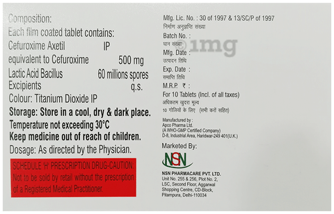Cefu-NS 500LB Tablet image Cefu-NS 500LB Tablet image