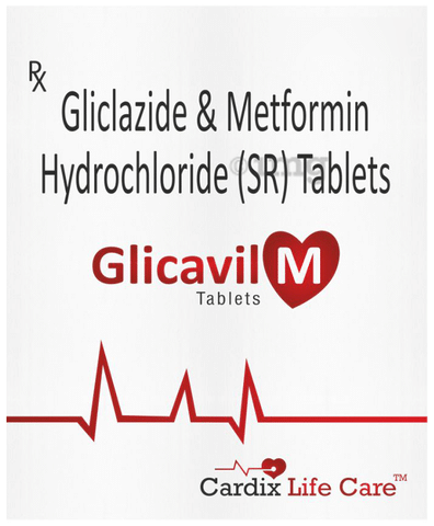 Glicavil M 80mg/500mg Tablet