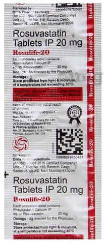 Rosulife 20 Tablet image Rosulife 20 Tablet image