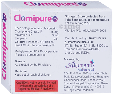Clomipure 25 Capsule image