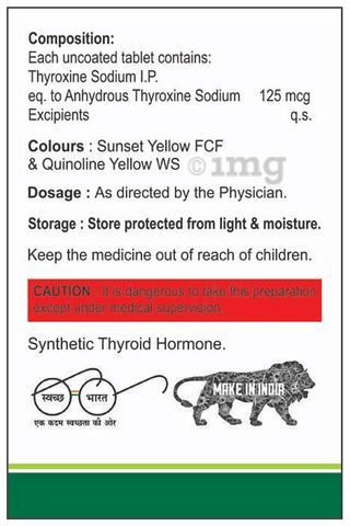 Thyrocut 125 Tablet image Thyrocut 125 Tablet image