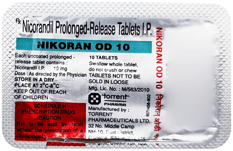 Nikoran OD 10 Tablet PR image Nikoran OD 10 Tablet PR image