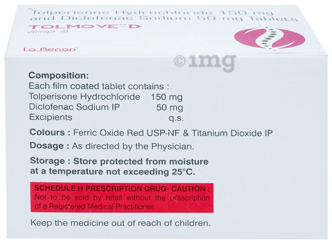 Tolmove D 150mg/50mg Tablet image Tolmove D 150mg/50mg Tablet image