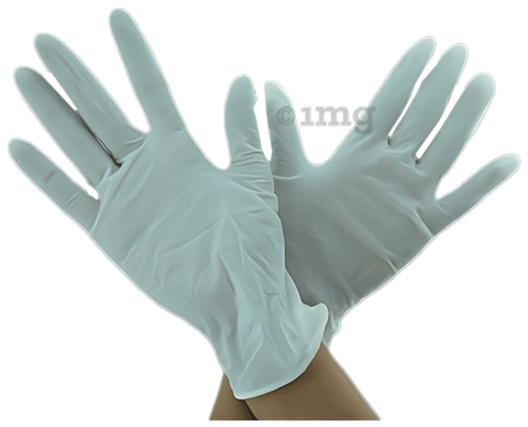 Bos Medicare Surgical Medical Grade 4G All-Purpose Latex Examination Hand  Glove Powdered Large