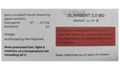 Olanbert 2.5 MD Tablet image Olanbert 2.5 MD Tablet image