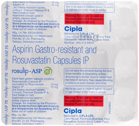 Rosulip-ASP 75 Capsule image Rosulip-ASP 75 Capsule image