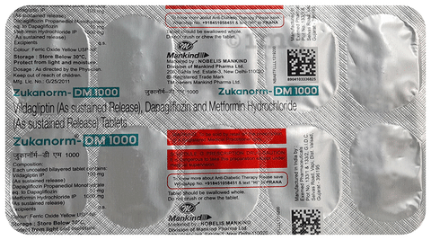 Zukanorm-DM 1000 Tablet SR