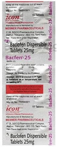 Bacfen 25 Tablet DT image Bacfen 25 Tablet DT image