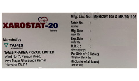 Xarostat 20 Tablet image Xarostat 20 Tablet image