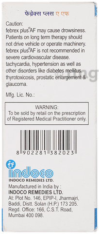 Febrex Plus AF Syrup image