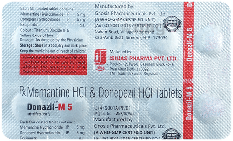 Donazil M 5mg/5mg Tablet image Donazil M 5mg/5mg Tablet image