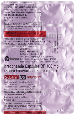 Subitral DS 100mg Capsule image Subitral DS 100mg Capsule image