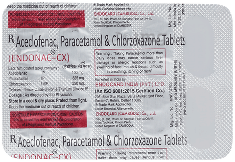 Endonac CX  Tablet image