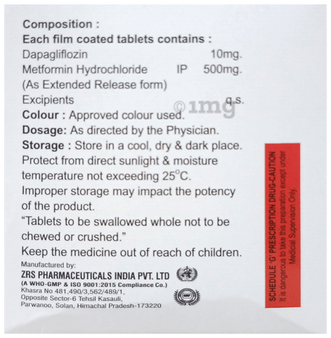 Dapasim M 10 Tablet ER image Dapasim M 10 Tablet ER image