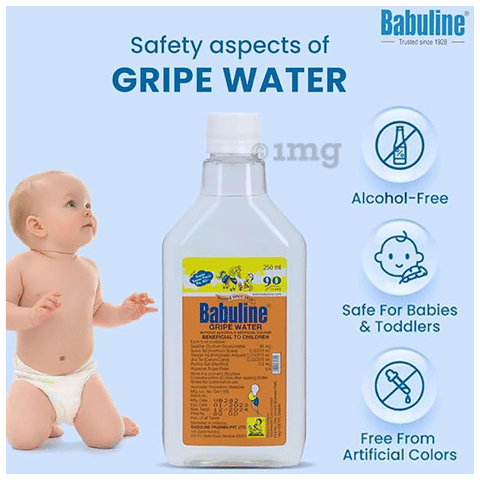 Babuline Kids Ayurvedic Gripe Water for Baby Stomach and Colic