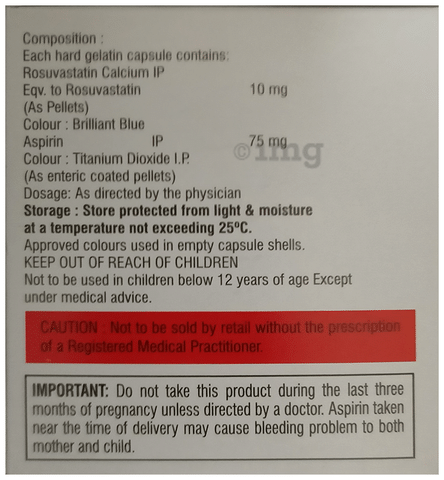 Crevast A 10mg/75mg Capsule