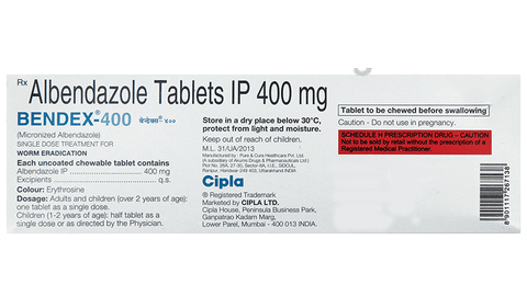 Bendex 400 Tablet image