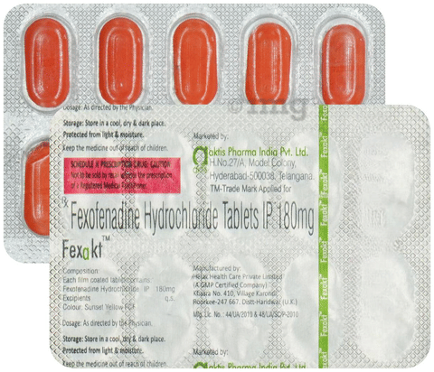 Fexakt 180mg Tablet image