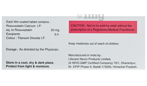Rosurecto 20 Tablet image