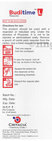 Buditime L Respules (2ml Each)