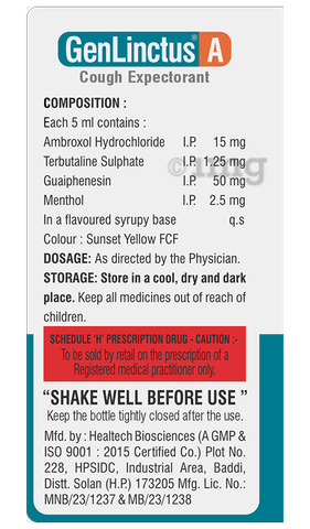 Genlinctus A Cough Expectorant image