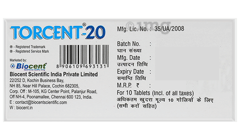 Torcent 20 Tablet image Torcent 20 Tablet image