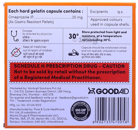 Gastroprazole 20 Capsule image Gastroprazole 20 Capsule image