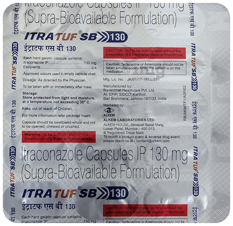 इट्रैटफ एसबी 130 कैप्सूल image