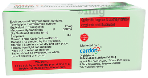 Xglip M 500mg/20mg Tablet