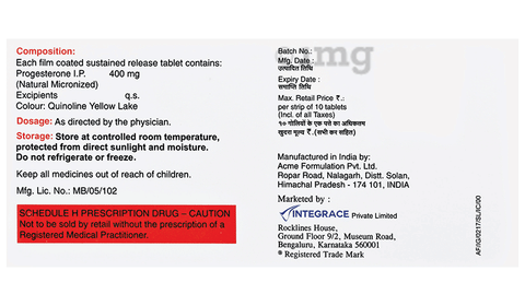 Dubagest SR 400 Tablet image