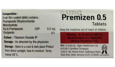 Premizen 0.5 Tablet image Premizen 0.5 Tablet image