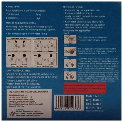 Tulomax 1.0 Transdermal Patch image