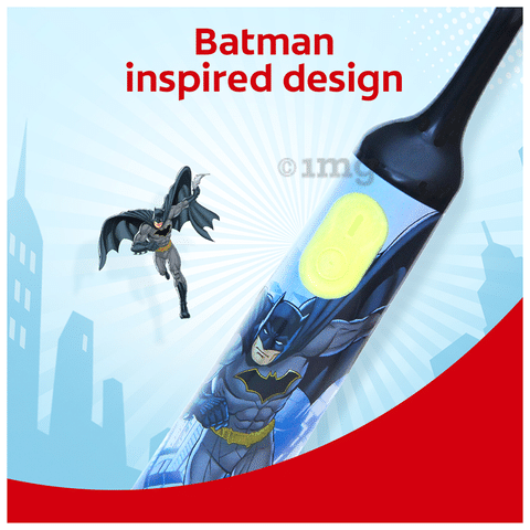 Colgate Kids Batman Battery Powered Electric Toothbrush (Age 3+) Extra  Soft: Buy packet of 1 Toothbrush at best price in India | 1mg