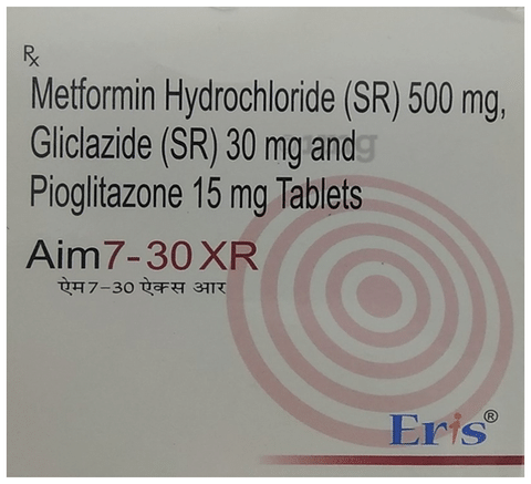 Aim7 30mg/15mg/500mg Tablet XR