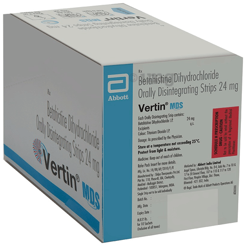 Vertin MDS Orally Disintegrating Strip image Vertin MDS Orally Disintegrating Strip image