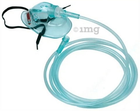 Oxygen mask and online tubing