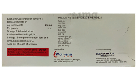 Femilis 25 Effervescent Tablet image