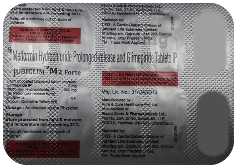 Jubiglim M 2 Forte Tablet PR image