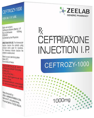Ceftrozy 1000 Injection image Ceftrozy 1000 Injection image