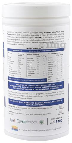 Nature's Island Pure Whey Protein Powder Chocolate Fudge: Buy ...