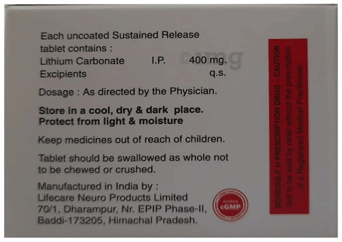 Lithomed SR Tablet image Lithomed SR Tablet image