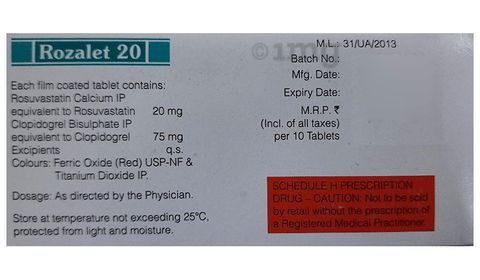Rozalet 20 Tablet image