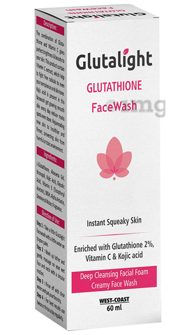 Glutalight Glutathione Face Wash: Buy pump bottle of 60.0 ml Face Wash at  best price in India