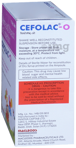 Cefolac-O 50mg/50mg Dry Syrup