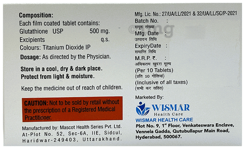 Glutaxon 500mg Tablet image