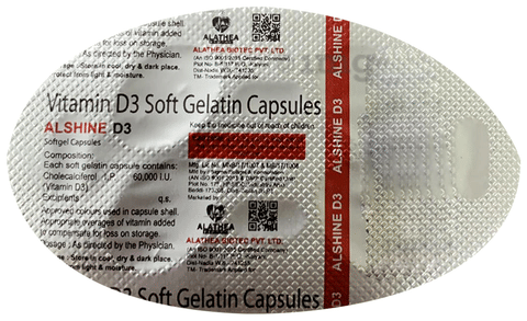 Alshine D3 Softgel Capsule image
