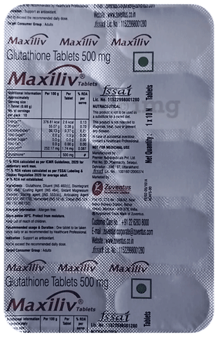 maxiliv glutathione Buy Glutathione Online main image 1