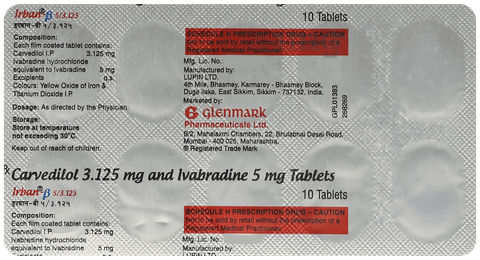 Irban Beta 3.125mg/5mg Tablet image